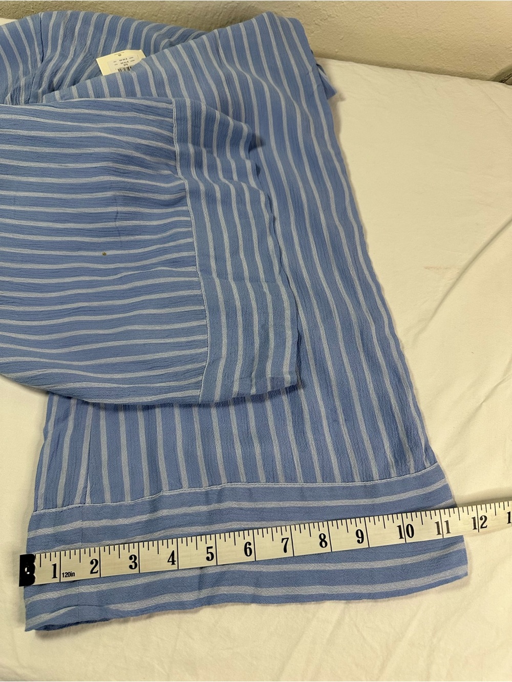 NWT Billabong Light Blue Striped Wide-Leg Pants - Women Size Small - Picture 11 of 16
